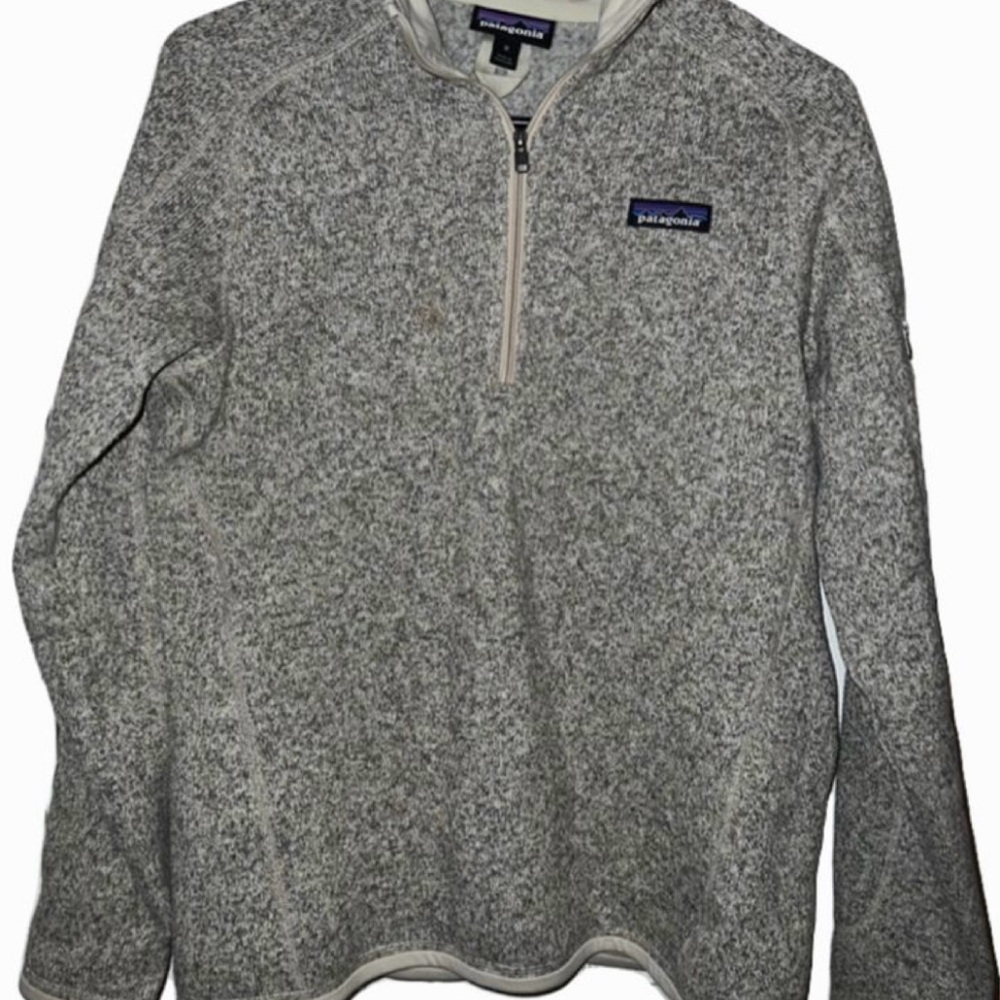 Patagonia Gray Zip Up Fleece Sweater